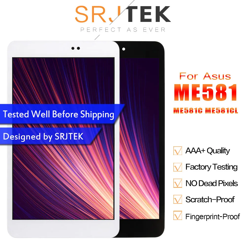

ЖК-дисплей для Asus Memo Pad 8 ME581 ME581C ME581CL K015 K01H, матричный ЖК-экран, сенсорный дигитайзер в сборе с рамкой для замены