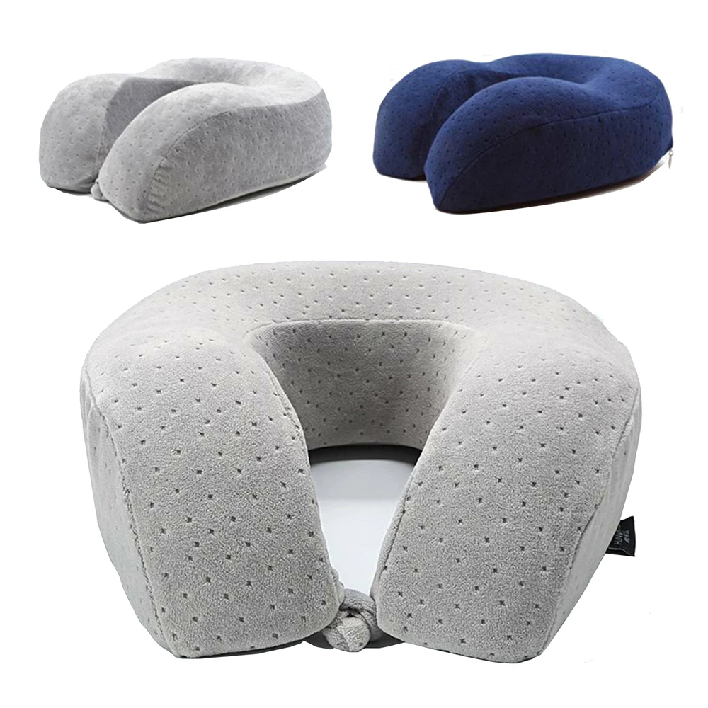U-образная дорожная подушка для самолета надувная шеи аксессуары путешествий