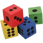 3,7 см6,3 см пенопластовые большие кубики EVA шестисторонние точечные D6 игральные кости набор непрозрачных костей для бара паба клувечерние НКИ настольная игра