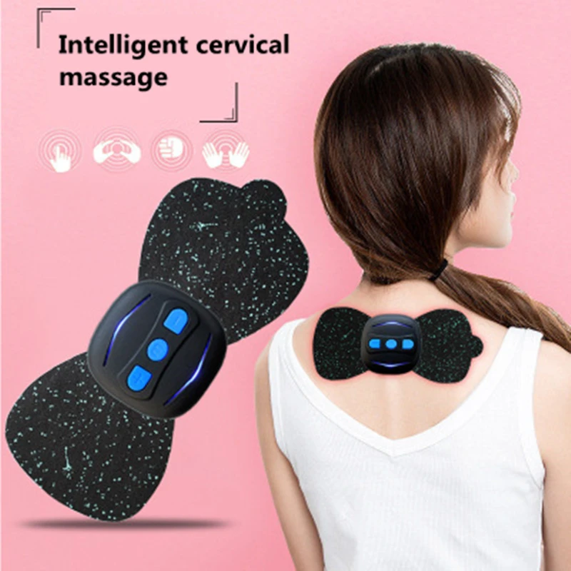 Электрический массажер для шеи портативный с наклейками плеч тела поясницы