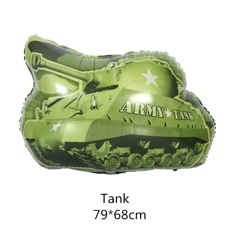 1 шт. милый автомобиль воздушный шар из фольги танк поезд полицейский школьный