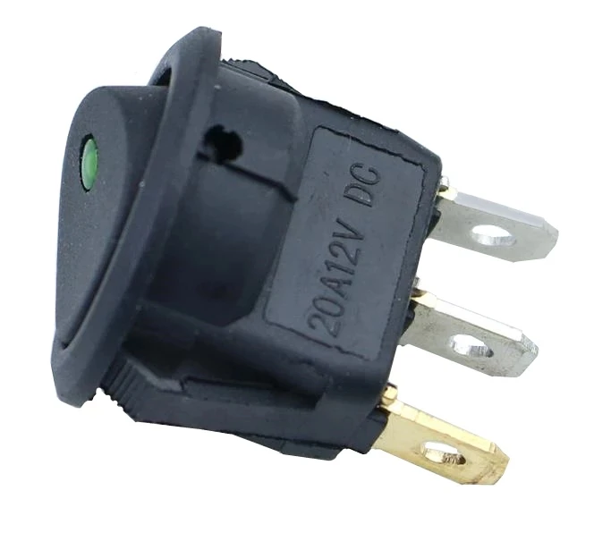 1 шт. автомобиля 12V 3 контактный Круглый Рокер Dot лодка светодиодный светильник