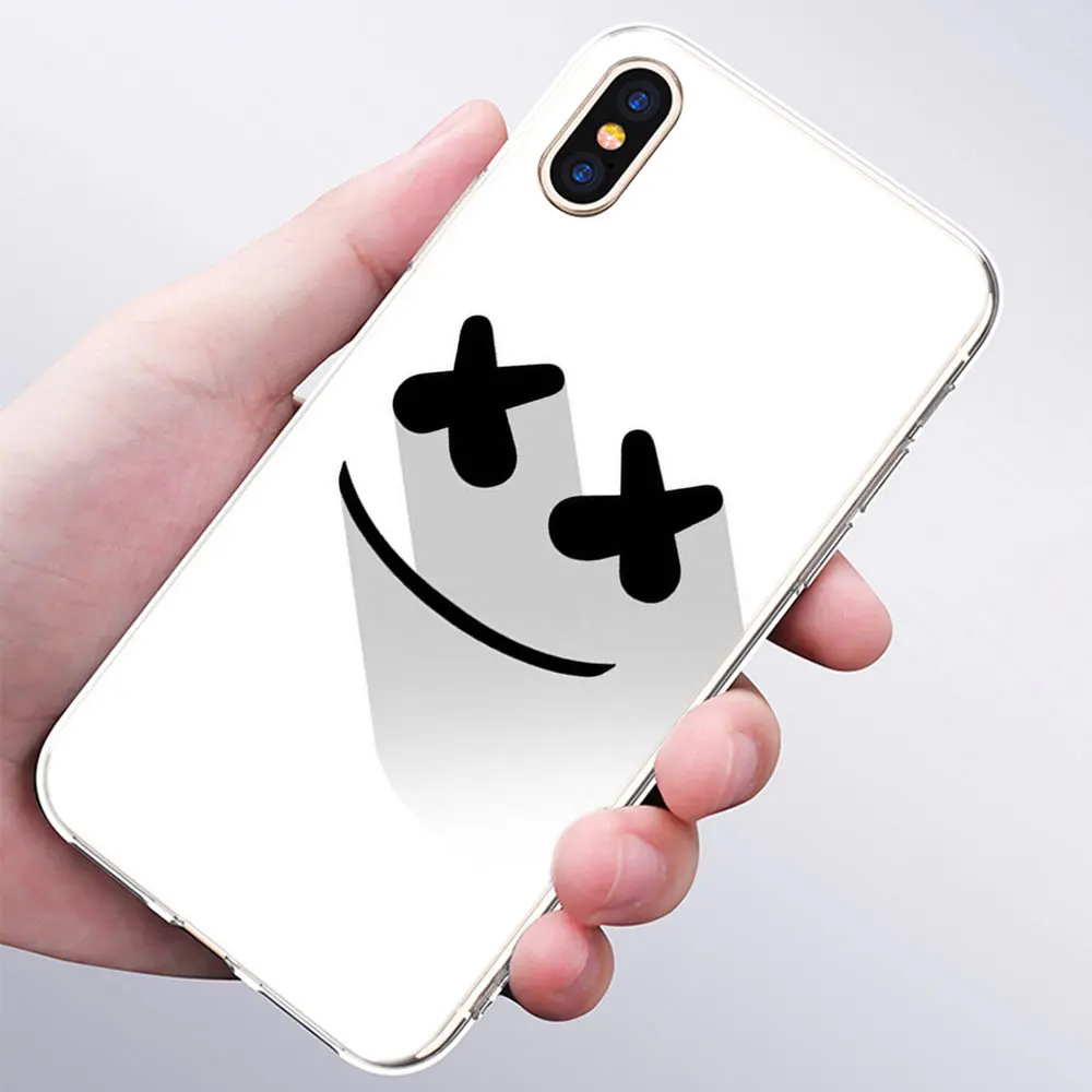 013 Роскошный мягкий силиконовый чехол для телефона DJ marshmallow для Apple iPhone 11 Pro XS Max X XR 6 6S 7 8 Plus 5 5S SE Модный чехол - Цвет: 013