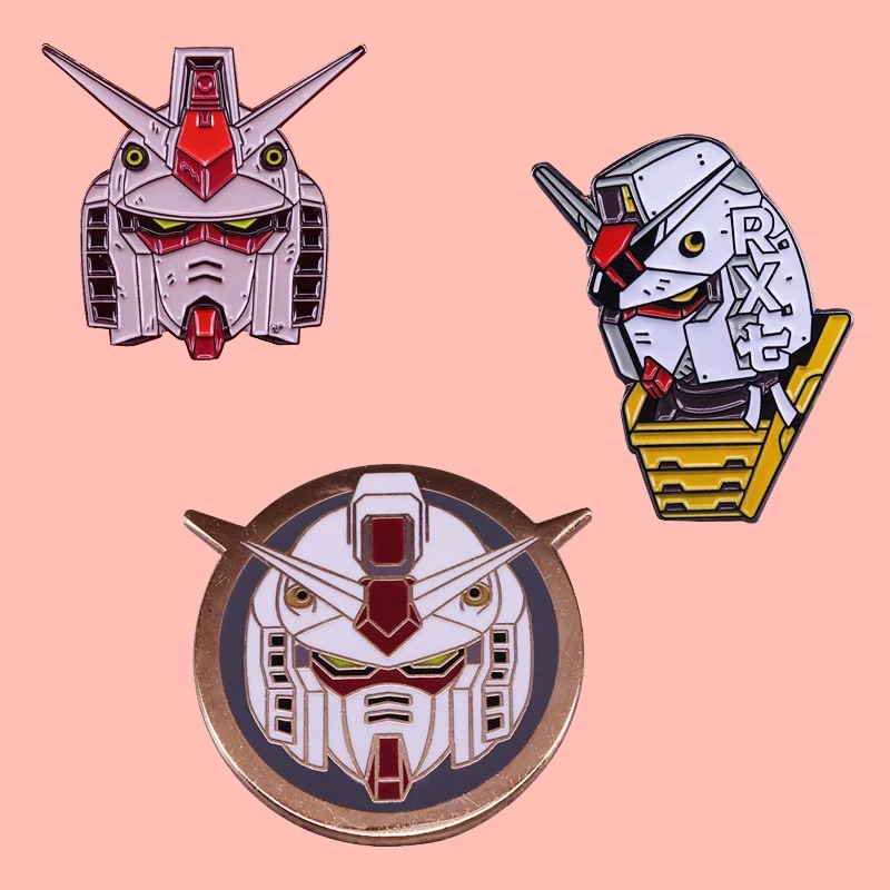 Брошь в виде гигантского робота Gundam эмалированная брошь японском стиле аниме