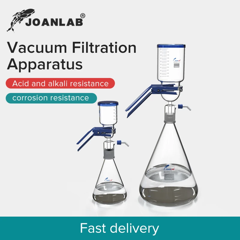 1000ml Vacuum Filter Apparatus Lab Equipment Filter Flask Glass Filter Sand Core Liquid Solvent Membrane Filter With Rubber Tube