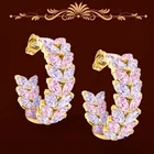 Серьги из драгоценных камней, роскошные ювелирные изделия, дизайнерские серьги для банкета, модные ювелирные изделия, висячие серьги, эстетические аксессуары, оптовая продажа