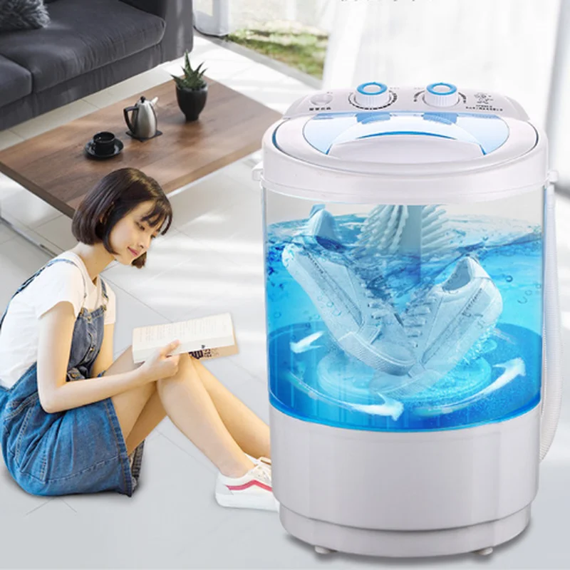4 5 кг домашний умный Портативный стиральная машина обуви с волнистым узором
