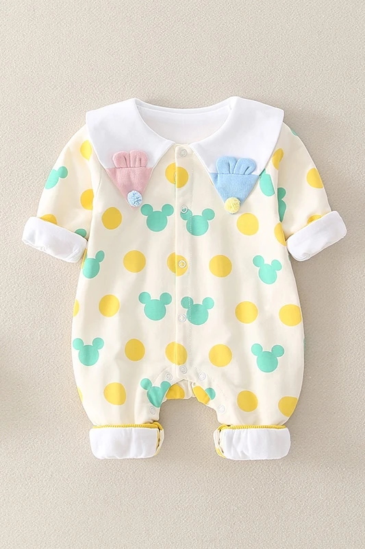 

Newborn Spring and Autumn Clothes Baby Long-sleeved Onesies Baby Fashion