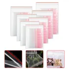 100 шт. замка застежка-молнии прозрачные сумки Pe Пластик упаковывая мешок с молнией яркого цвета прозрачный чехол Еда сохранение герметичный Артикул Органайзер D7