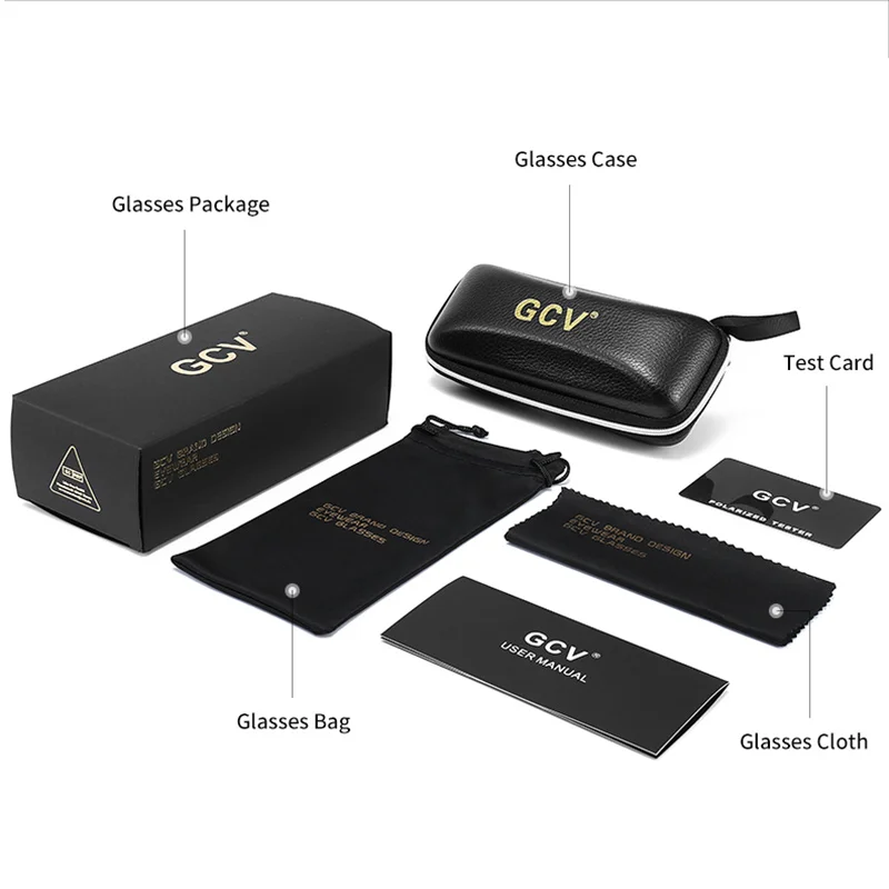 Очки солнцезащитные Мужские поляризационные в оправе из алюминиево-магниевого