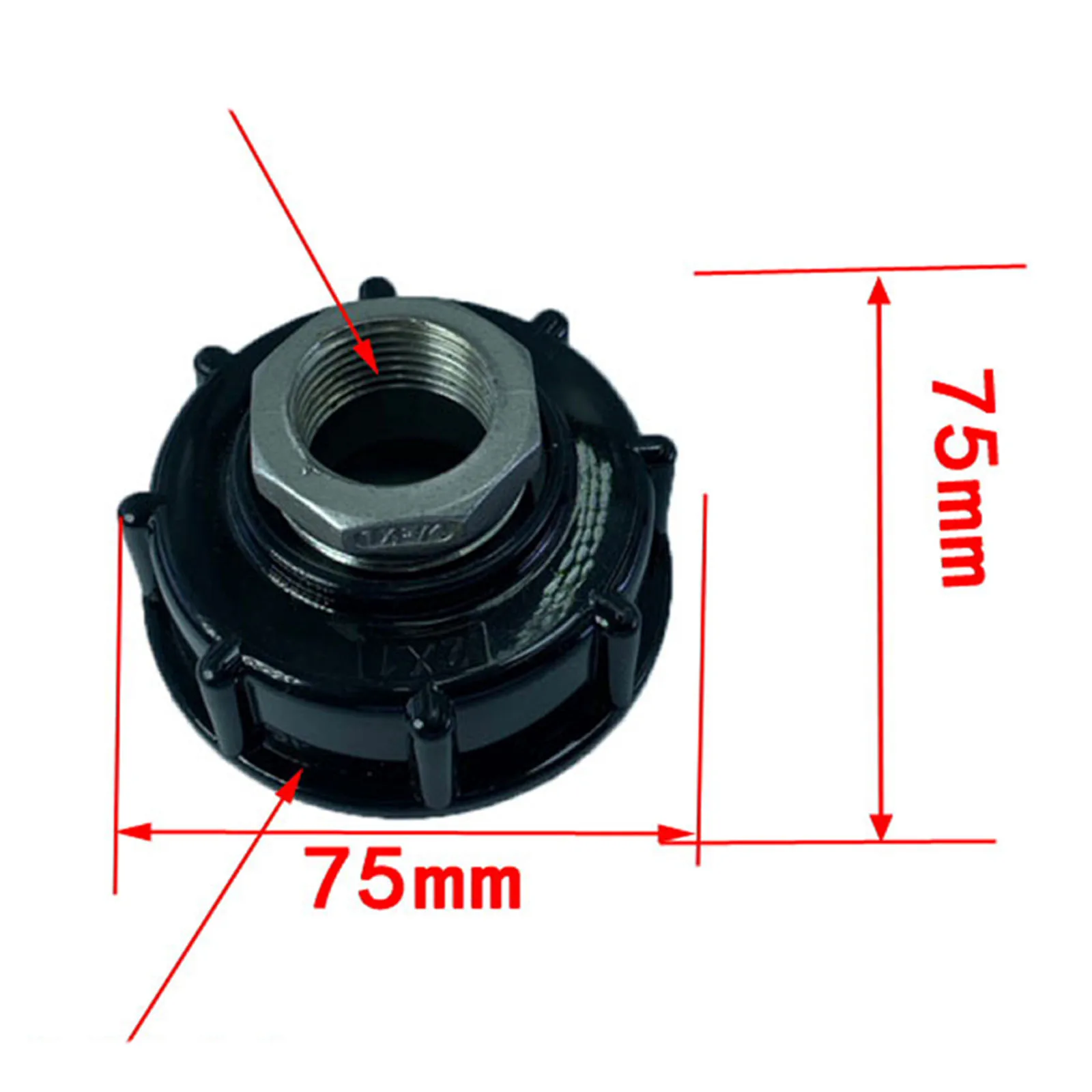 

Durable IBC Tote Adapter Water Hose Adapter 3/4" DN20 S60x6 Fitting Parts