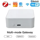 Умный шлюз ZigBee Tuya, хаб с многорежимным мостом для умного дома, Wi-Fi + Bluetooth + Zigbee, дистанционное управление через приложение