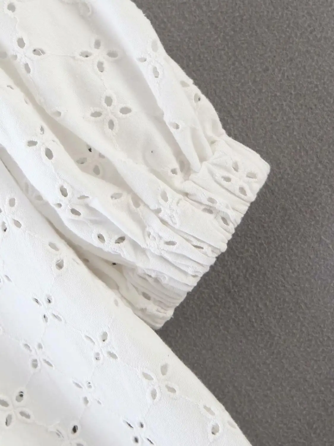 2020 женское элегантное белое мини-платье с v-образным вырезом и вышивкой