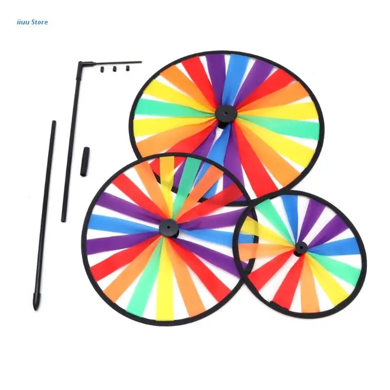 Радужный Спиннер цветная ветряная мельница милая мультяшная игрушка для