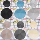 Столовая салфетка прокладок в простом стиле, круглые плетеные салфетки, Нескользящие термостойкие подставки, подушка, украшение для кухвечерние