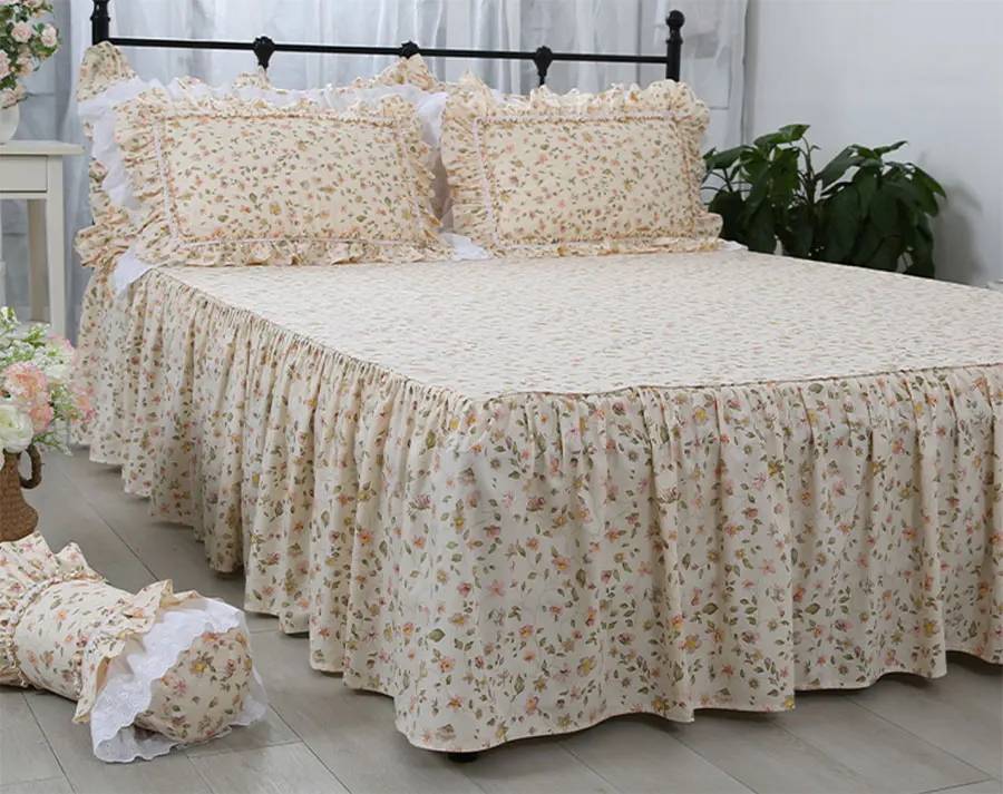 Деревенский цветок постельных принадлежностей девушка две полный Король