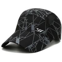 breathable snapback mesh caps folding unstructured outdoor sports cap quick dry hat sun protective hat moisture wicking ball cap