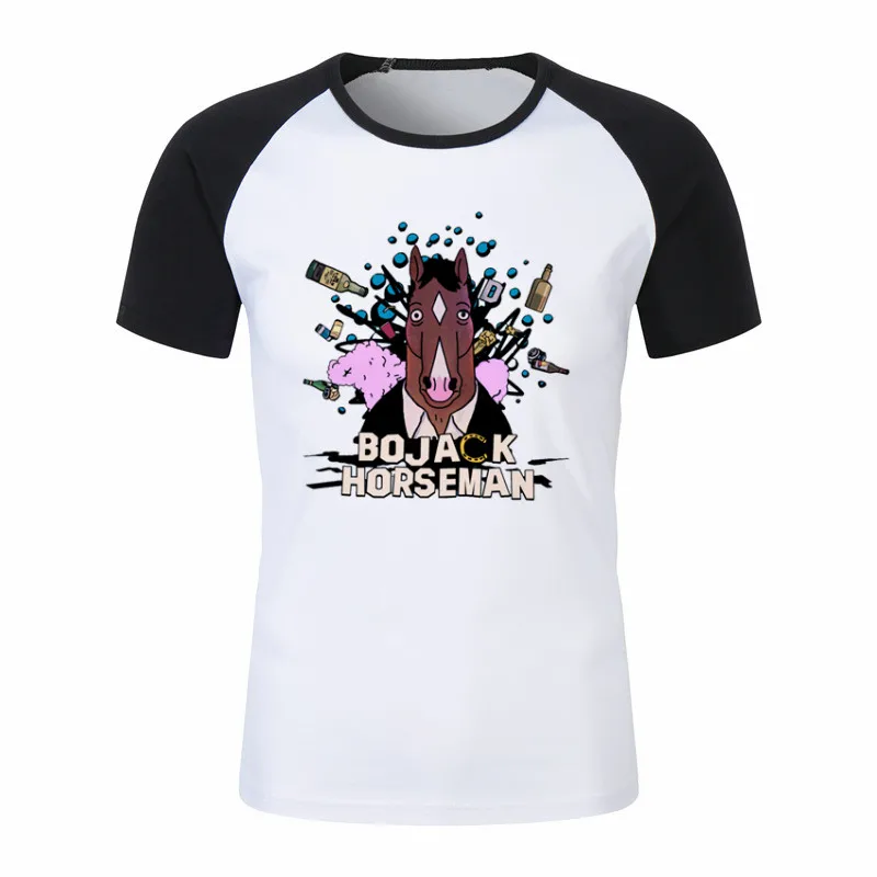 Famous Movie Bojack Horseman T Shirt for Men and Women Summer Fashion Male O Neck Print T-Shirts Streetwear Unisex Graphic Tees