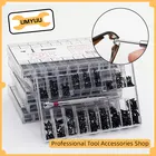 Набор миниатюрных винтов UMYUU, 18 видов очков, чёрная крышка, для ноутбука