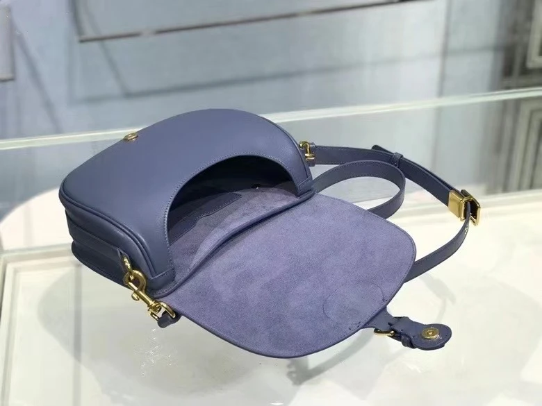 

Leather women's shoulder bag high quality new saddle type transverse Bag Fashion Real Leather Bag Messenger bag