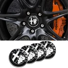 Наклейки на крышки головного света для Alfa Alpha Romeo 159 147 156 147 Giulietta 159 MiTo, автомобильные гаджеты, автомобильные аксессуары, 4 шт., 56 мм