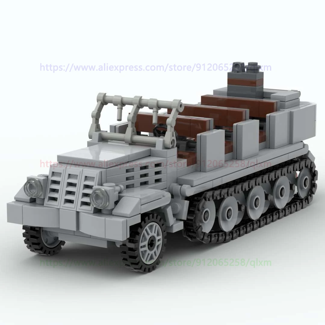 

Military Block Toys Zugkraftwagen 8t War Weapons for Army Soldier Figures Bricks Creative Toys for Children Kids Gift 468pcs