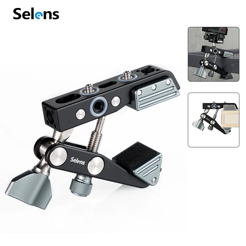 Многофункциональный алюминиевый металлический зажим для камеры Selens совместимый