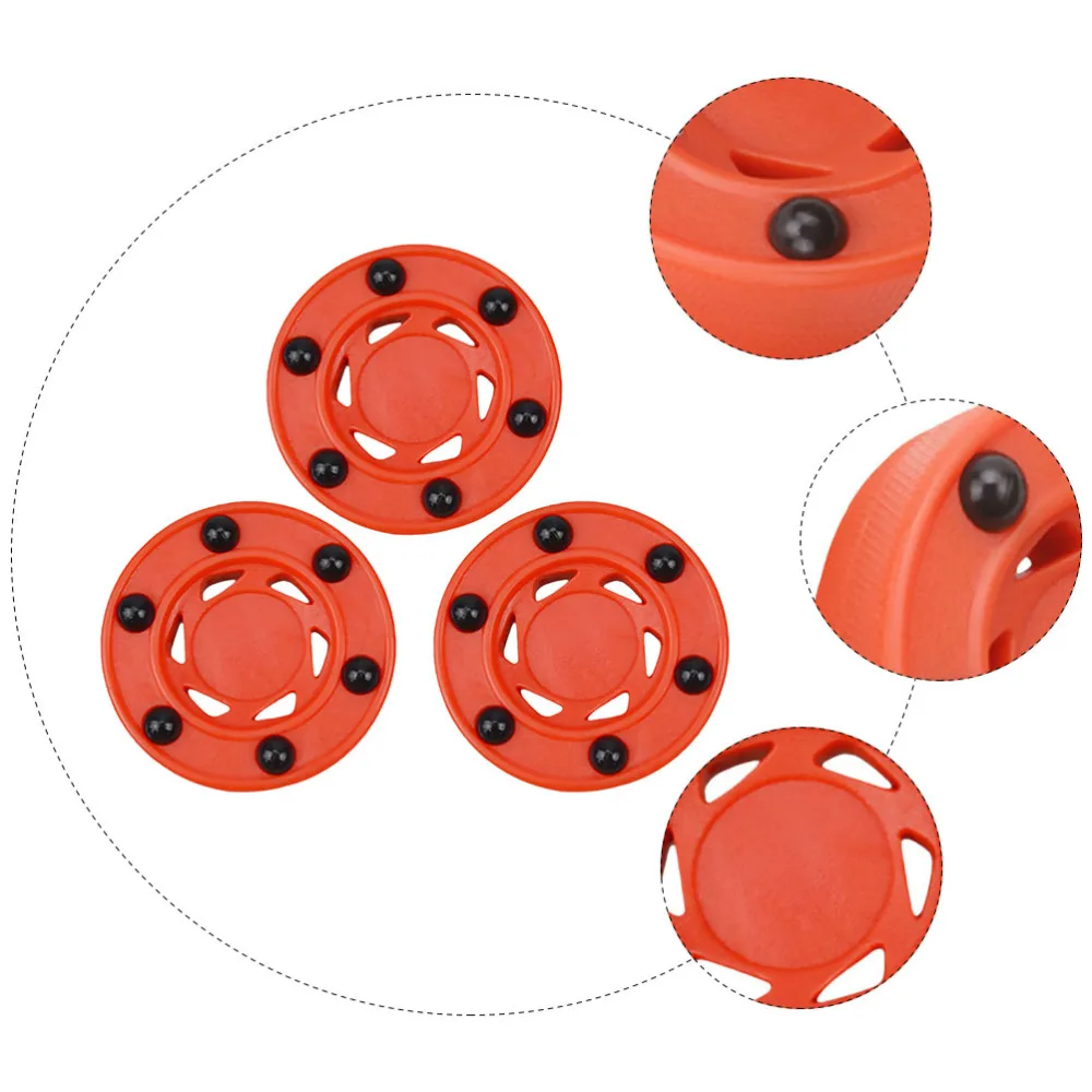 

3pcs Roller Hockey Game Puck Inline Hockey Puck Street Hockey Puck Balls
