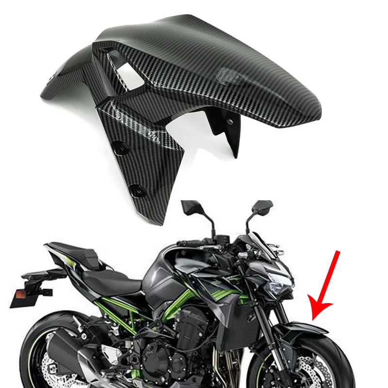 Переднее крыло для мотоцикла из углеродного волокна Hugger брызговик Kawasaki Z900 2017 2018