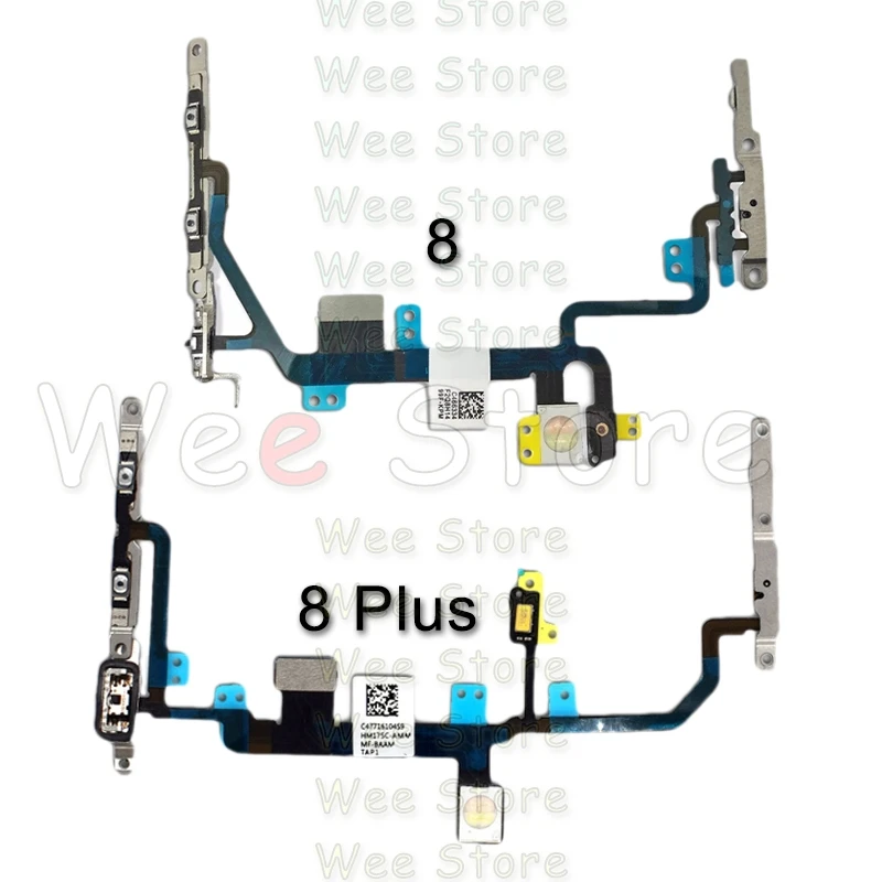 OEM Power Flex для iPhone 6 6s 7 8 Plus 5 5s SE кнопки питания и громкости переключатель клавиш