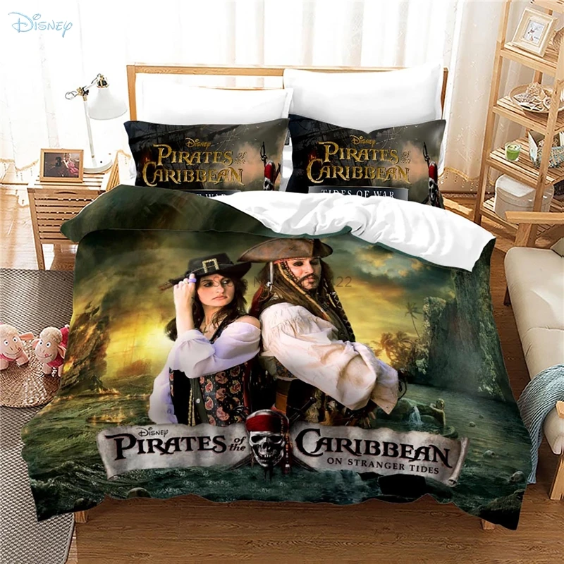 

3d Pirates of The Caribbean Pattern Duvet Cover Sets Pillowcase Bedding Sets Single Double Twin Full Queen King Size Bedclothes