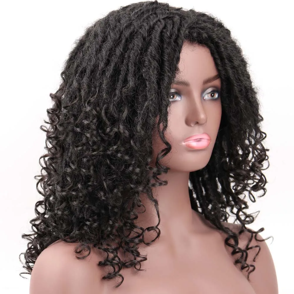 Современная королева 14 ''мягкие дреды парик волос короткие синтетические