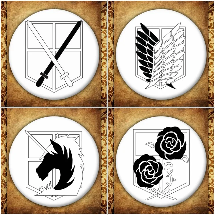 Аниме Обувь для косплея по аниме атака на Титанов бейдж с дисплеем японский