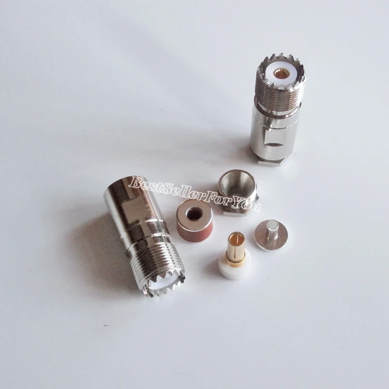 

1X UHF SO-239 Female SO239 SO-239 Clamp For RG8X RG-8X LMR240 Cable RF Connector