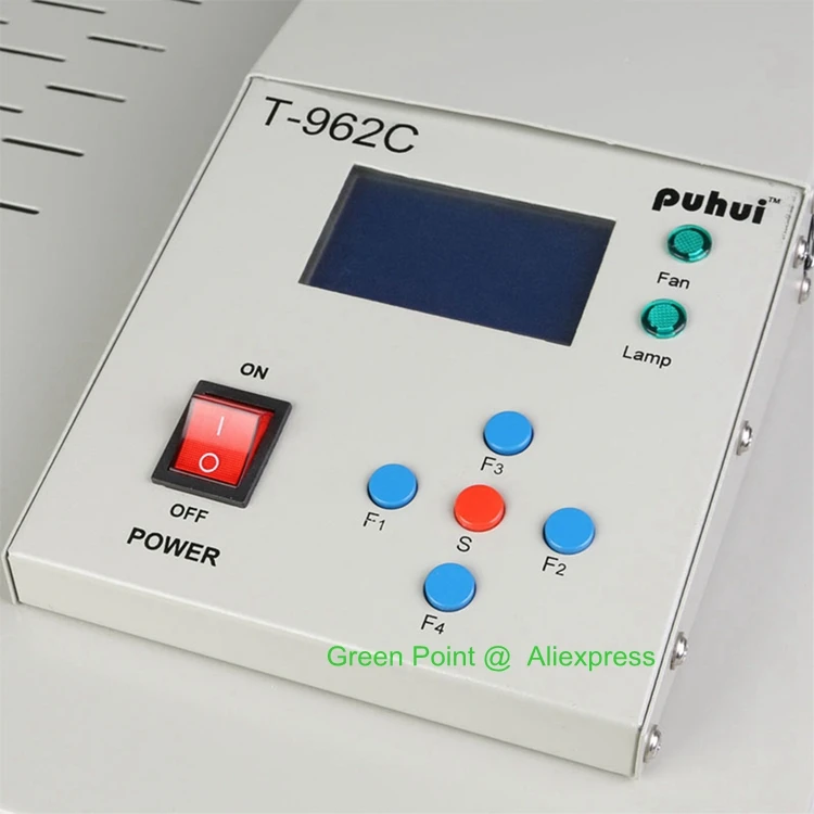 PUHUI T-962C инфракрасный IC НАГРЕВАТЕЛЬ паяльная станция T962C печь оплавления BGA SMD SMT паяльная станция T 962C волновая печь