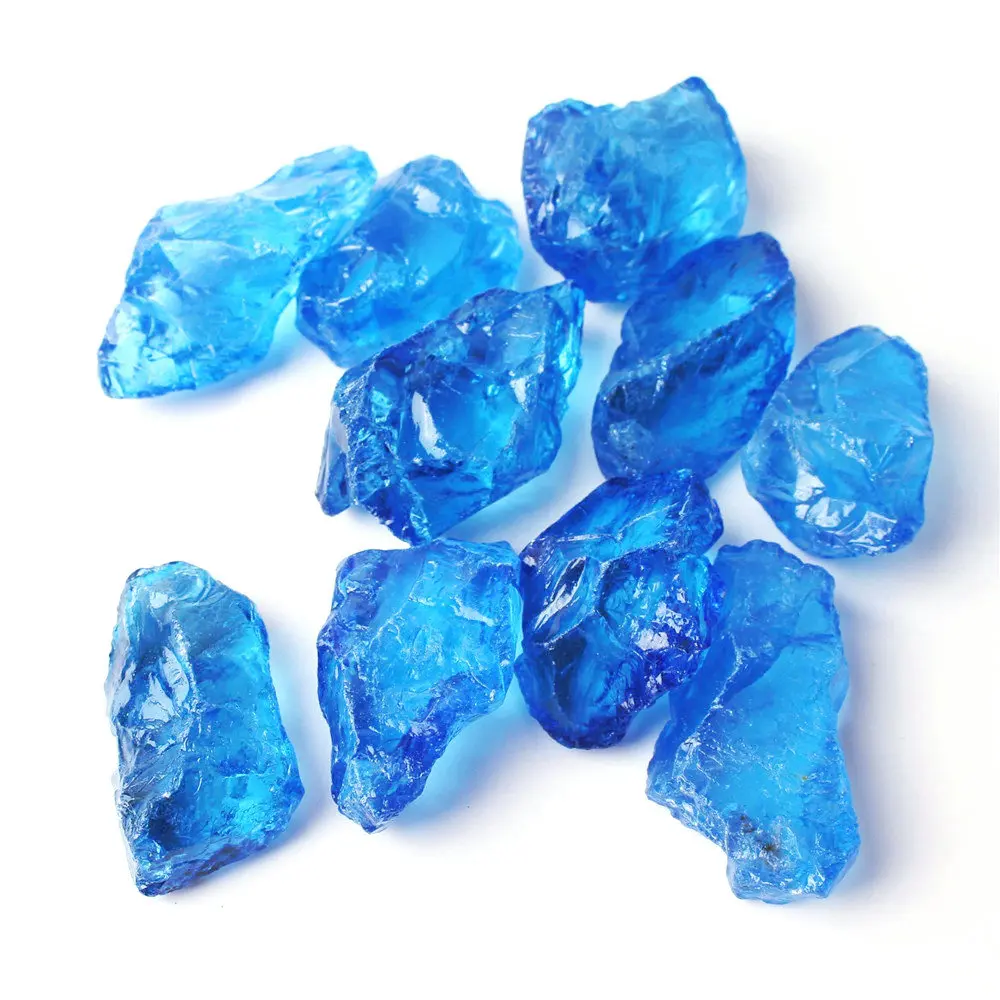 1 шт. Чакра кварцевый Гальванизированный Цвет Кристалл синий камень минеральный