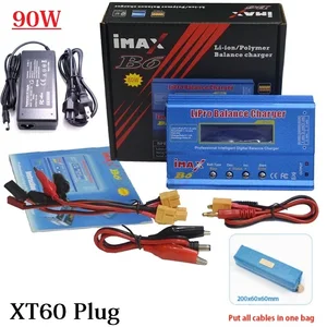 imax b6 80w 6a lipo nimh li ion ni cd rc balance charger discharger with 15v6a adapter xt60 plug for rc model battery free global shipping