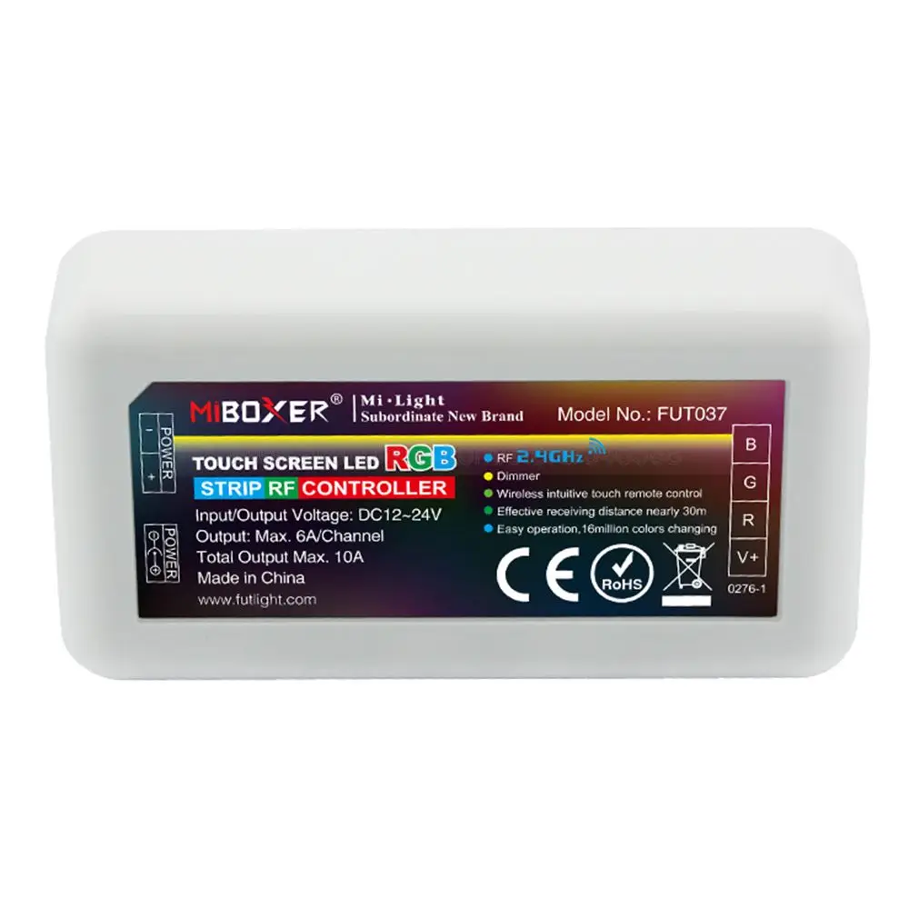 Miboxer 4 зоны умная RGB Светодиодная лента управления ler FUT037 DC12V 24V 10A Поддержка 2 4G