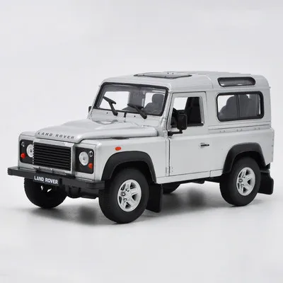Defender-Silver Высокое качество подарок 1:24 Defender внедорожный сплав модель, моделирование литья под давлением дверь оттяните назад Коллекция Модель - Цвет: Defender-Silver