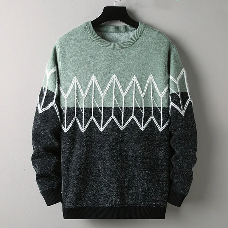 Новинка мужской свитер Лидер продаж осенний с воротником модная Удлиненная