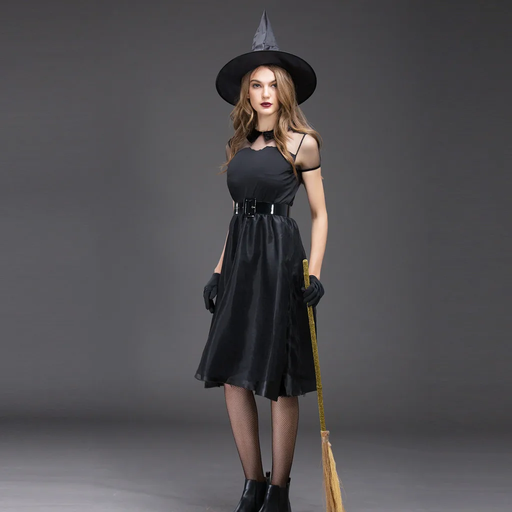 Модные женские туфли Платье для костюмированной вечеринки на Хэллоуин дамы