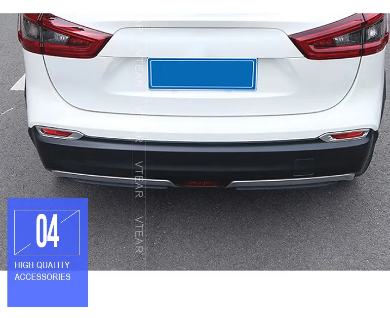 Vtear для ниссан кашкай j11 Nissan Qashqai j11 Dualis Противотуманные фары Крышка передний задний корпус внешний Хромированный украшение автомобиля-Стайлинг Аксессуары