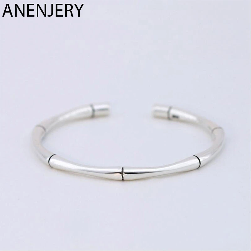 Мужские и женские винтажные браслеты с бамбуковыми манжетами ANENJERY S B138 из