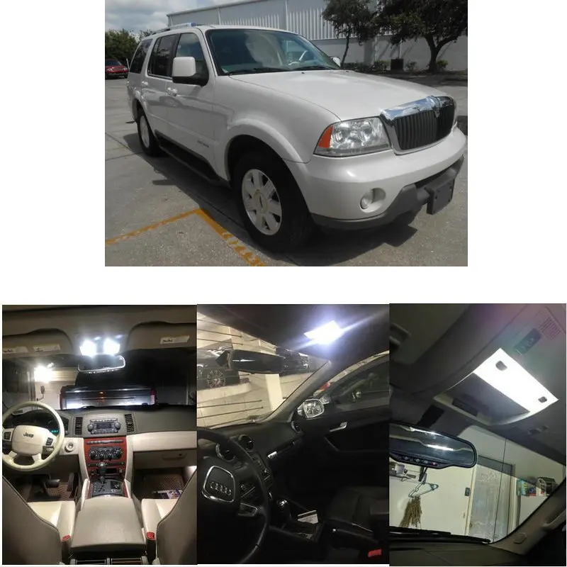 

Внутренние светодиодные лампы для 2003 Lincoln Aviator LS Navigator Town автомобильный номерной знак светлый купол