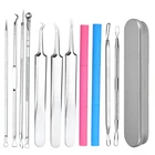 Игла для удаления черных точек, из нержавеющей стали, 11 шт.компл.