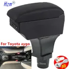 Подлокотник для Toyota aygo, центральный контейнер для хранения с USB-интерфейсом для Toyota aygo