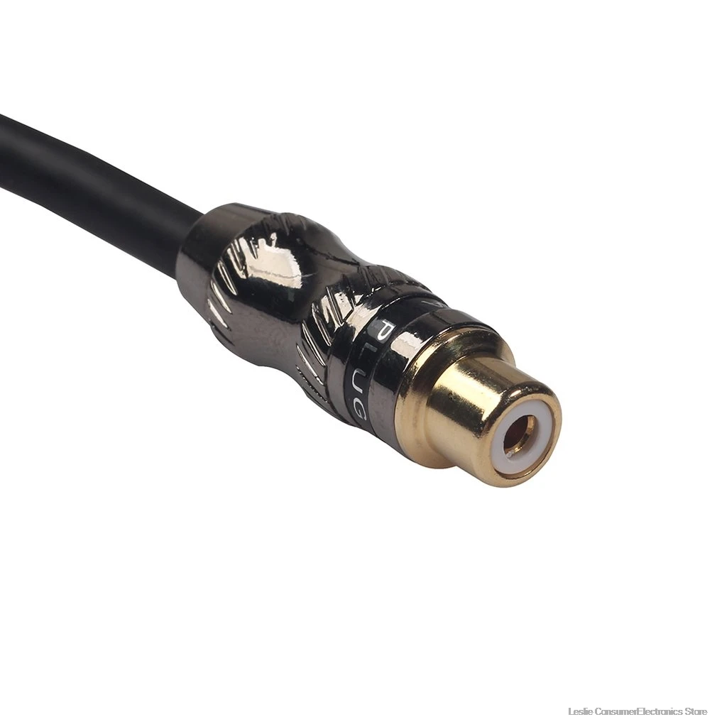 RCA Male to Single Female Phono Audio Composite Extension Cables Cord Wire Line for DVD Players TV |