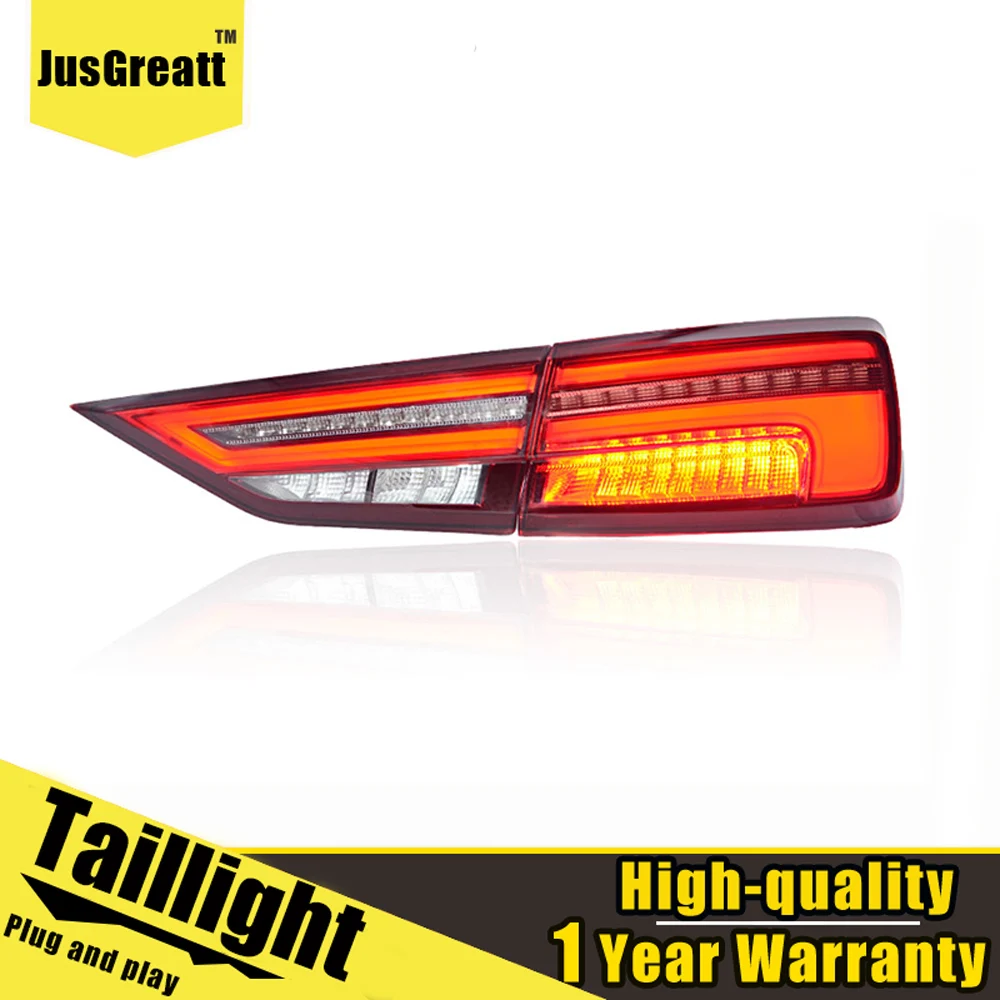 

2pcs Car Styling for Audi A3 2015-2019 tail lights assembly All LED Rear Lamp+ dynamic turn signal +reverse light