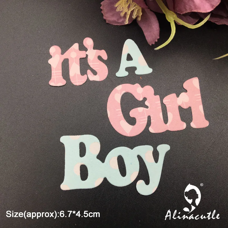 Вырубка металла высечки это мальчик девочка скрапбук Бумага Ремесло альбом