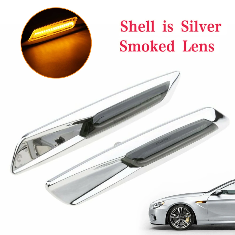 Левое + правое крыло боковой маркер светильник супер яркий для BMW E60 E90 E91 E92 E81 E82 E87